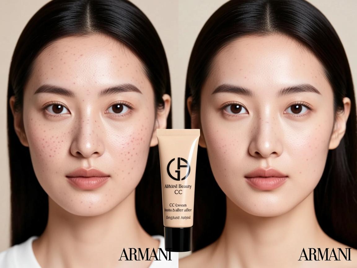 acne prone skin review Armani Beauty CC cream before and after Armani