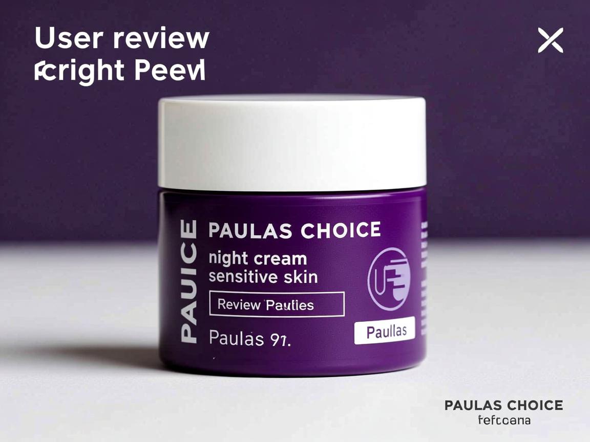 user review Paulas Choice night cream sensitive skin review Paulas